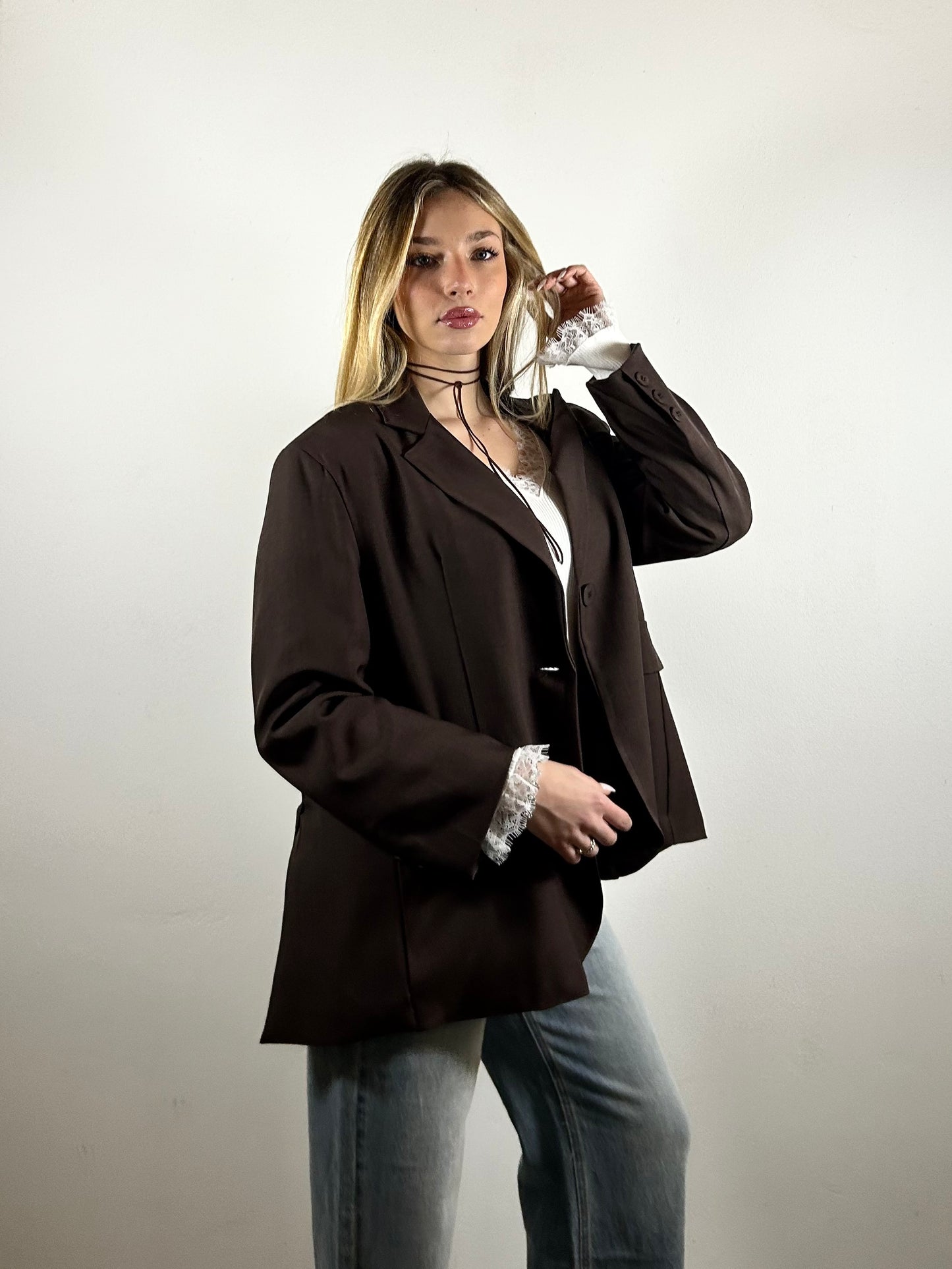 BLAZER OVERSIZE choco