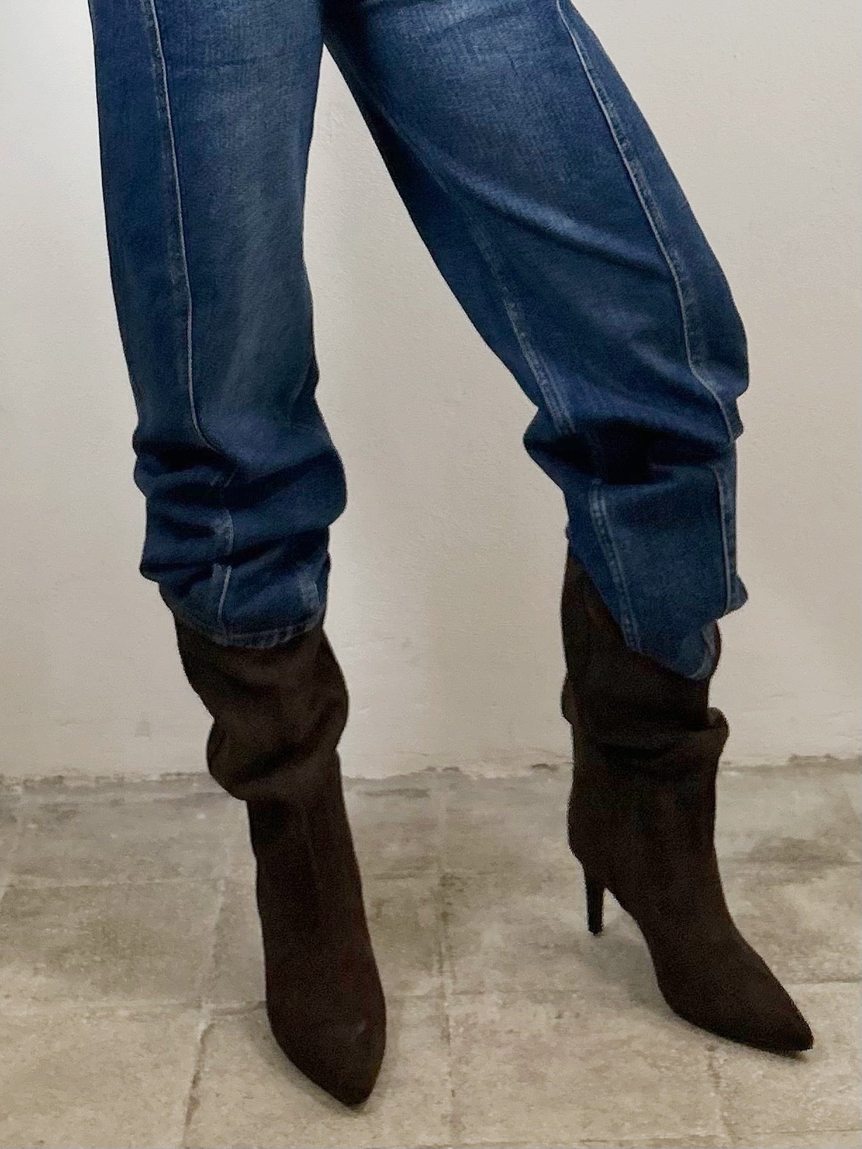 STIVALE ECO SUEDE - choco