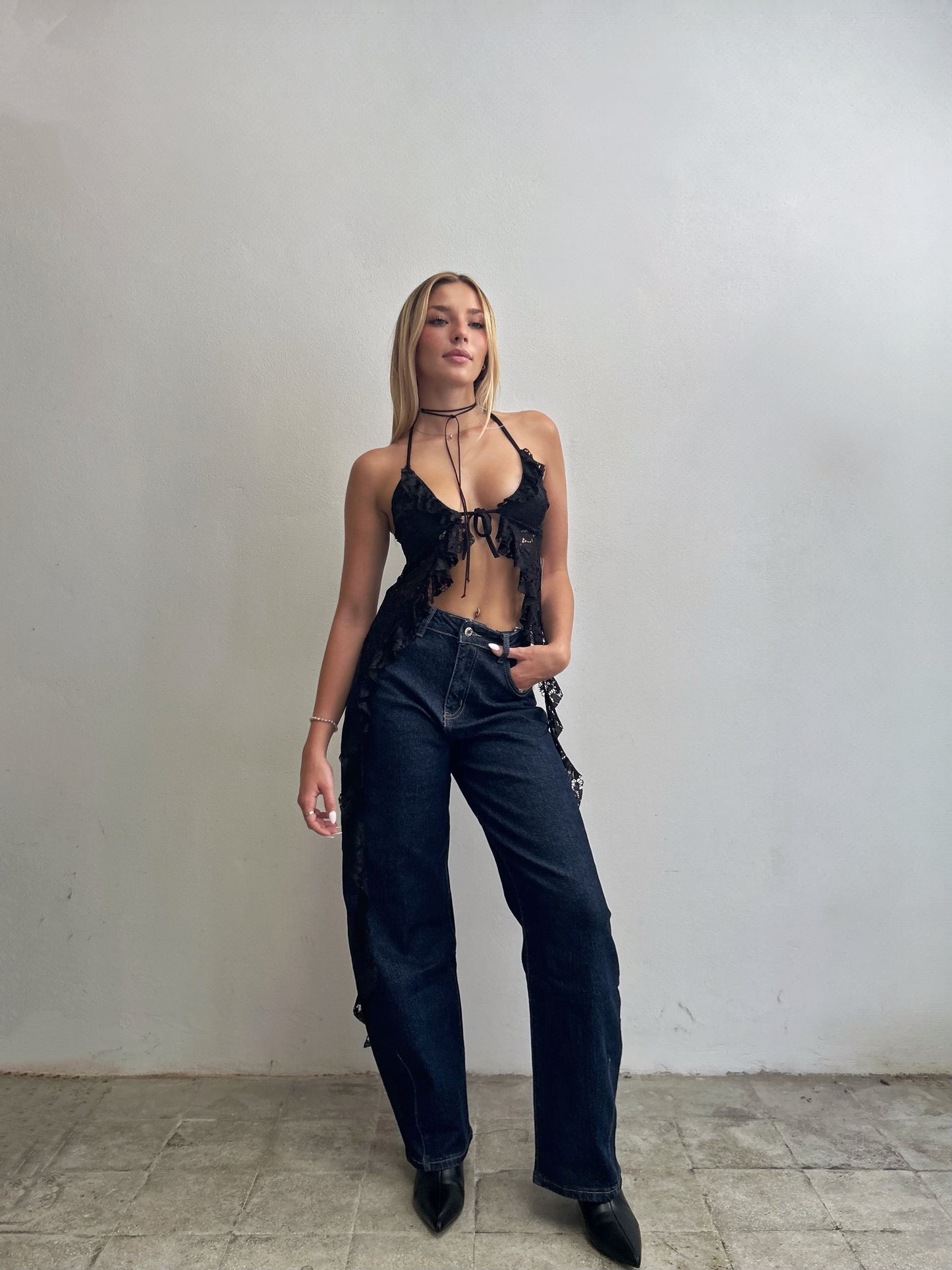 JEANS BAGGY BLU SCURO