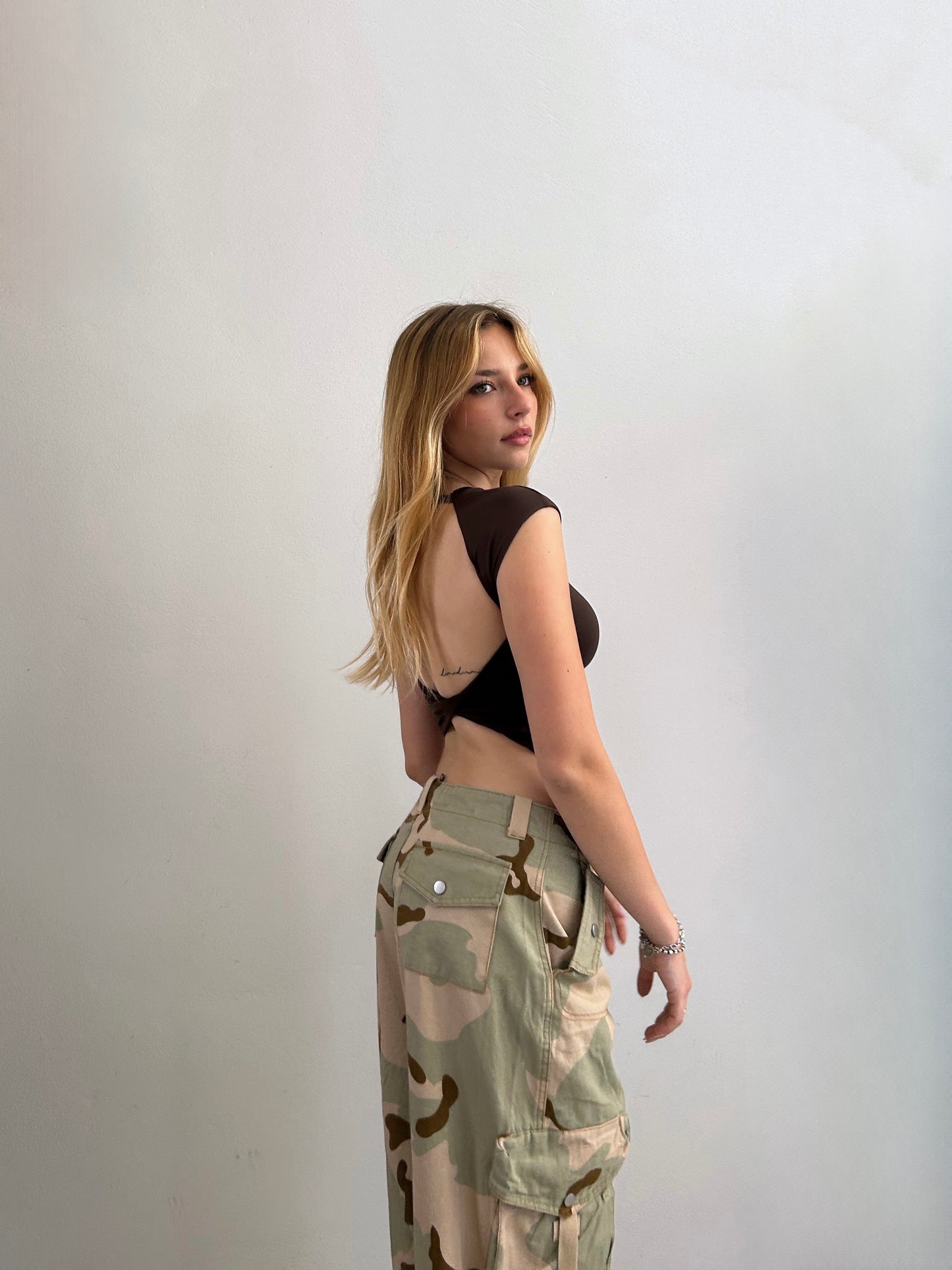 Top Schiena Nuda CIOCCOLATO