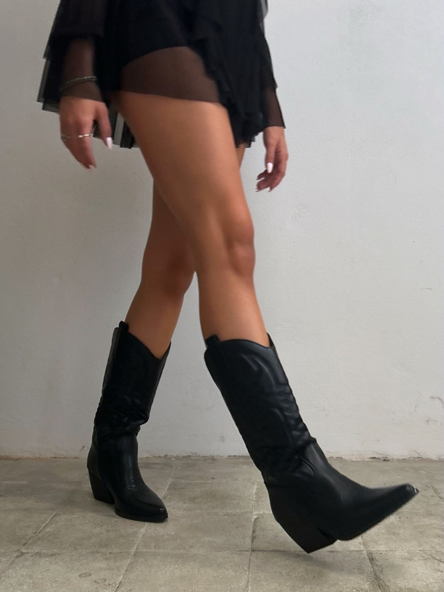 Stivale Texano NERO