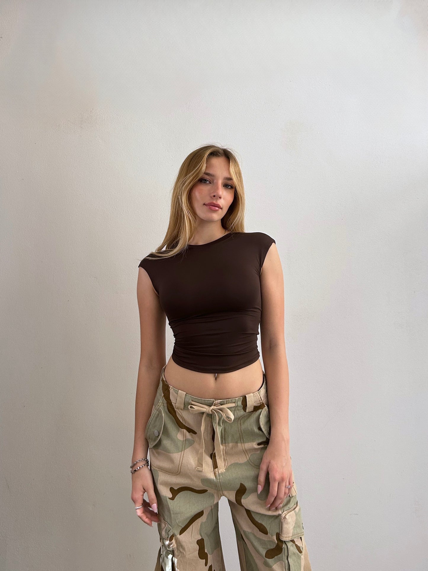 Top Schiena Nuda CIOCCOLATO