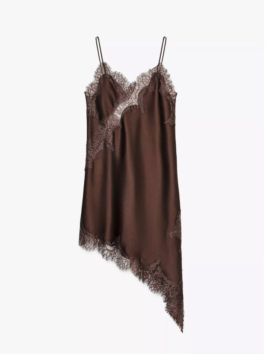 LACE DRESS CHOCO