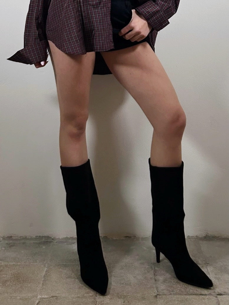 STIVALE ECO SUEDE - nero