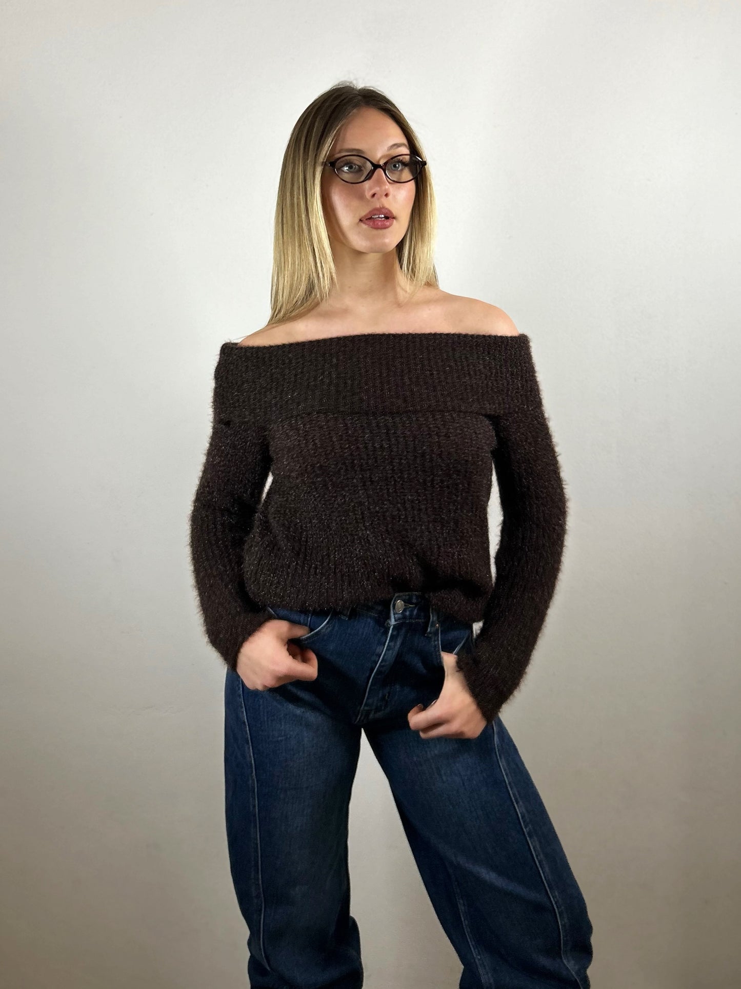 MAGLIONE BARDOT - choco