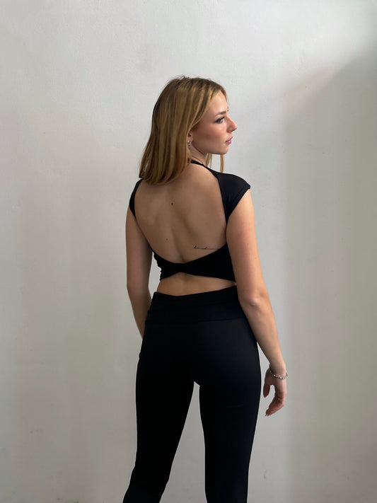Top Schiena Nuda NERO