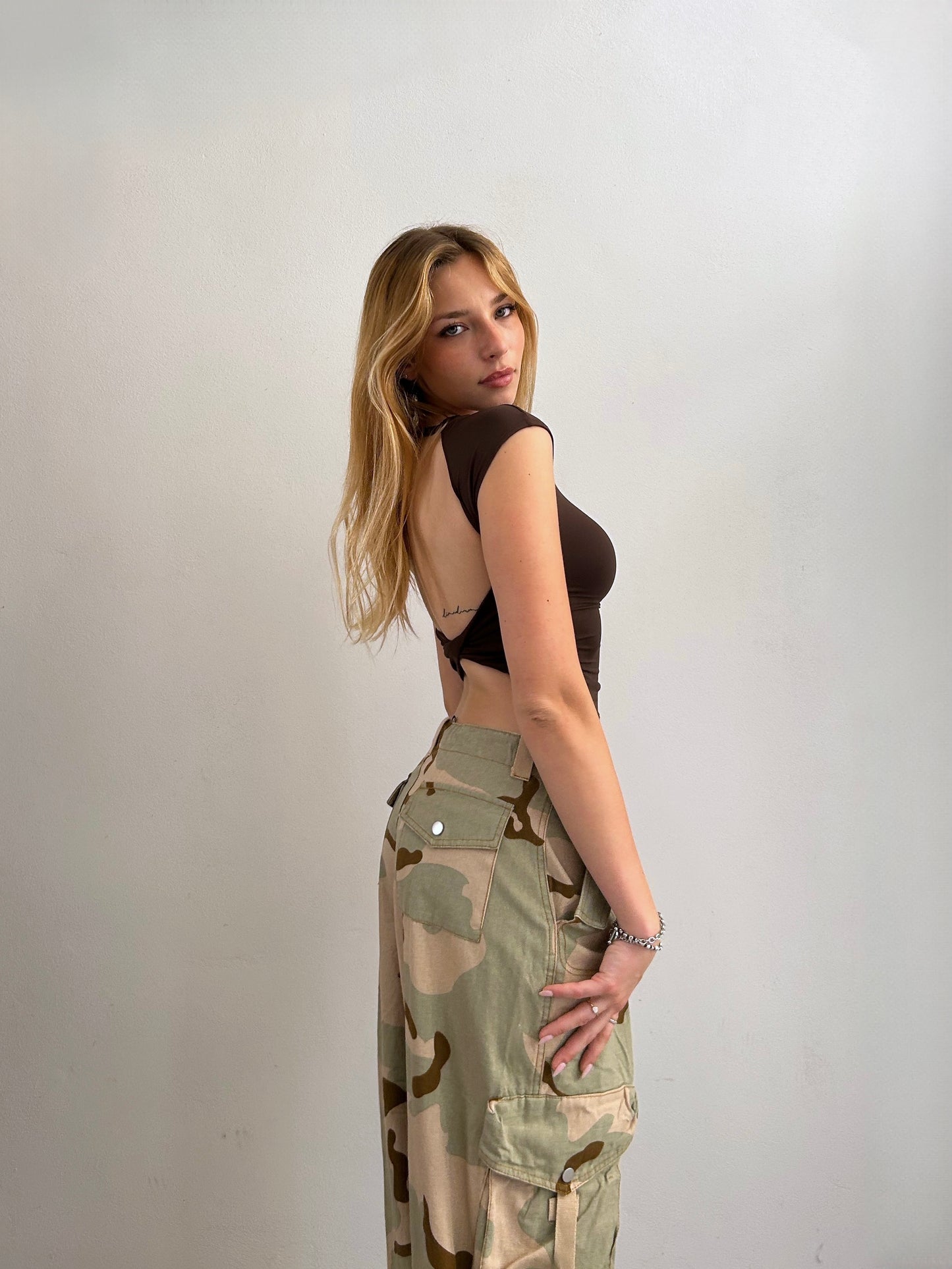 Top Schiena Nuda CIOCCOLATO