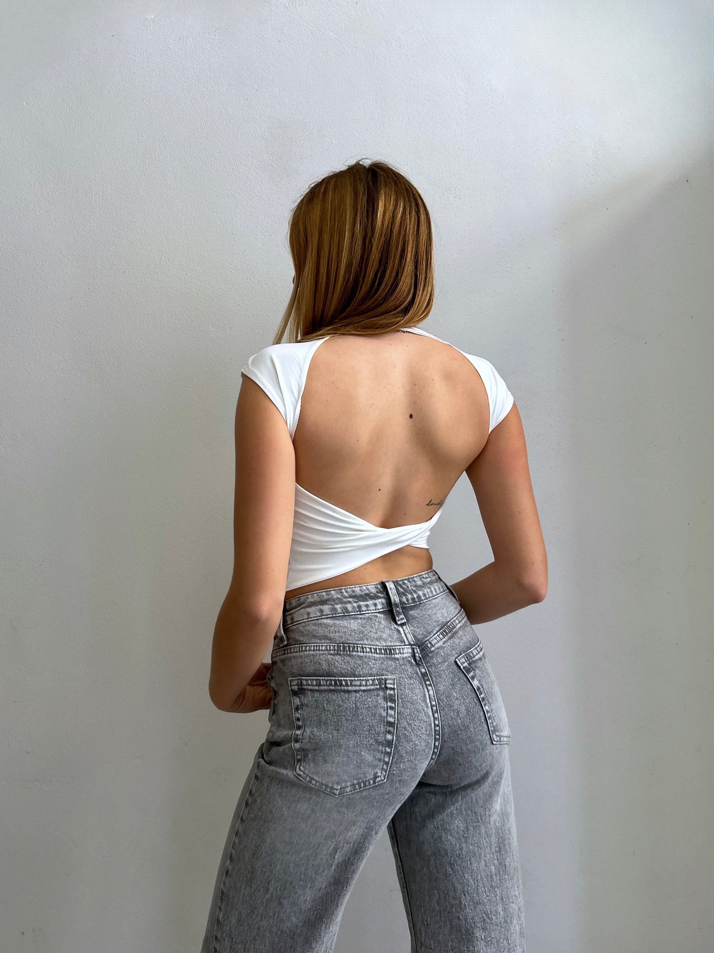 Top Schiena Nuda BIANCO