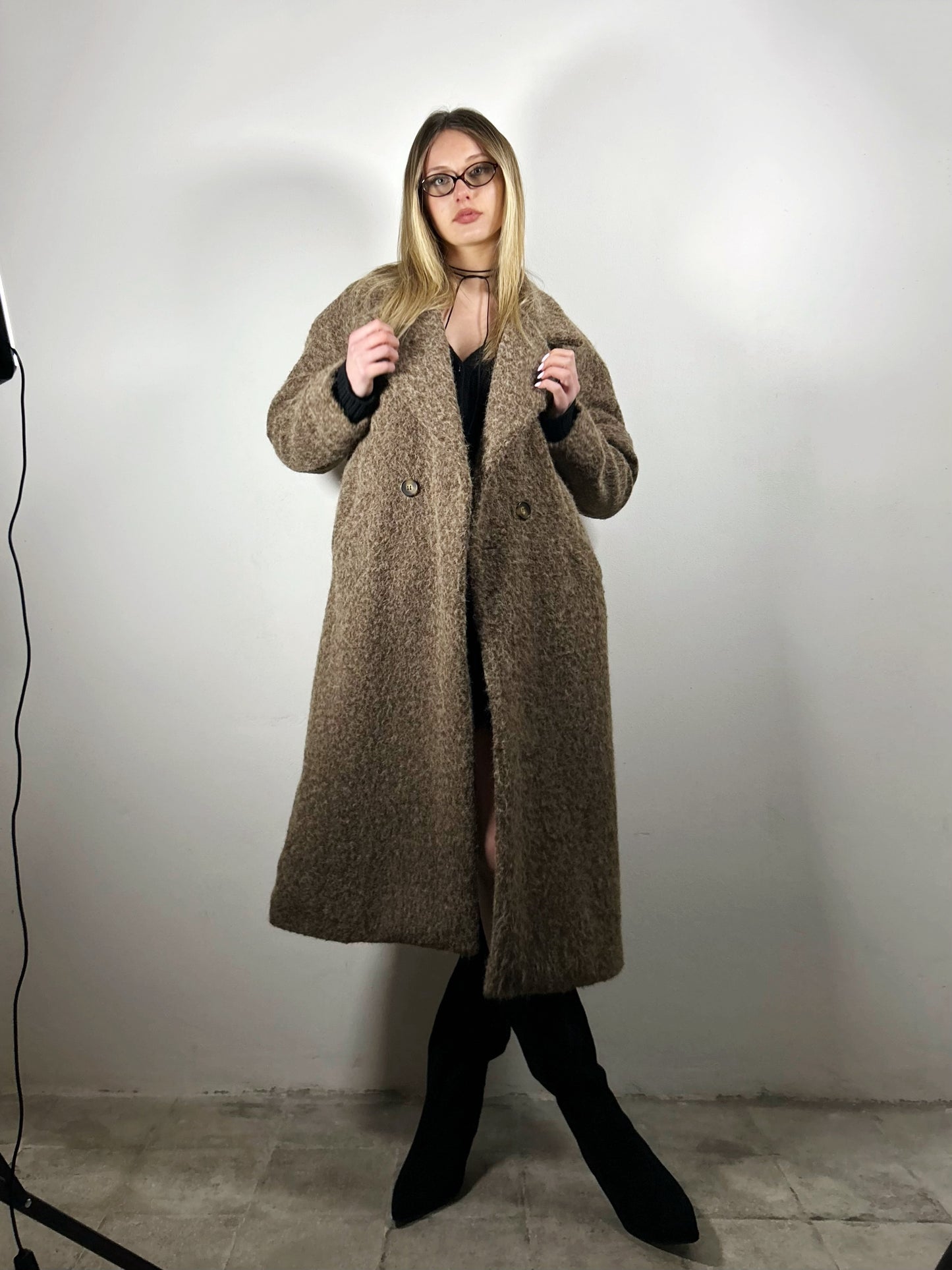 CAPPOTTO OVERSIZE - taupe