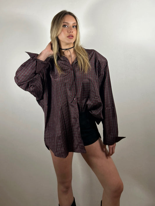 CAMICIA OVERSIZE SPALLINE
